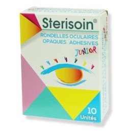 Rondelles oculaires Enfants orthoptiques opaques avec motif Boîte de 10 