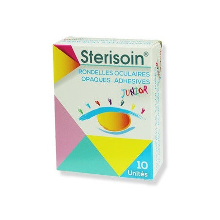 Sterisoin Rondelles oculaires Enfants orthoptiques opaques avec motif Boîte de 10