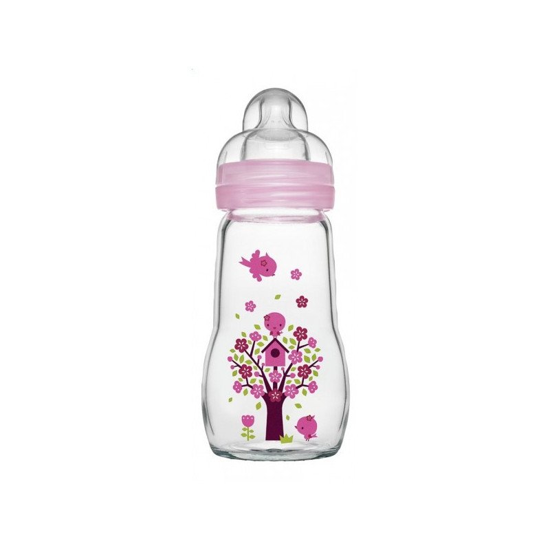 Biberon en verre 260 ml (Girl)