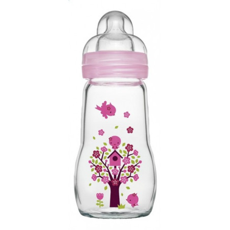 Biberon en verre 260 ml (Girl)