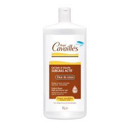 ROGÉ CAVAILLÈS GEL BAIN ET DOUCHE SURGRAS ACTIF FLEUR DE COTON 1 L