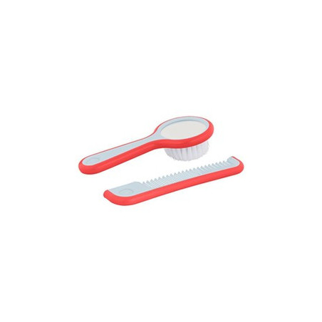 BÉBÉ CONFORT BROSSE MIROIR ET PEIGNE NAVY ROUGE