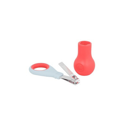 BÉBÉ CONFORT COUPE ONGLES ERGONOMIQUE AVEC BASE NAVY ROUGE