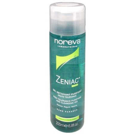 NOREVA ZENIAC GEL NETTOYANT PURIFIANT 200 ML HAUTE TOLÉRANCE - VISAGE ET CORPS