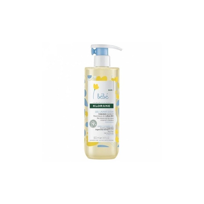 Klorane Bébé Shampooing Gel Lavant Doux Calendula 500 ml