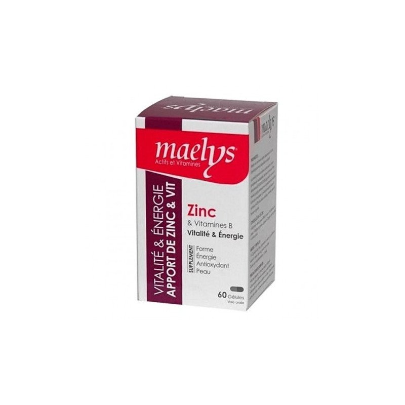 MAELYS ZINC & VITAMINES B VITALITÉ 60 GÉLULES