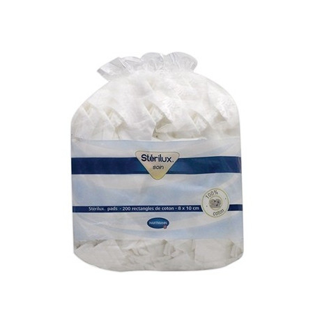 HARTMANN Stérilux® Coton Pads 8x10 cm - 200 unités
