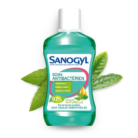 Sanogyl BAIN DE BOUCHE SOIN ANTIBACTÉRIEN 500 ML