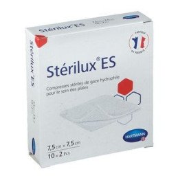 HARTMANN Stérilux® ES stérile - Compresses de gaze 7,5 x 7,5 cm 20 unités
