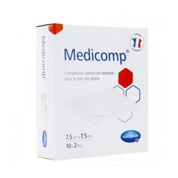 HARTMANN Medicomp® S 40 - Compresses en non tissé stériles 7,5 x 7,5 cm 20 unités