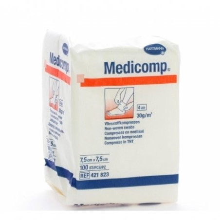 HARTMANN Medicomp® S 40 Compresses non tissé non stériles 7,5 x 7,5 cm 100 unités