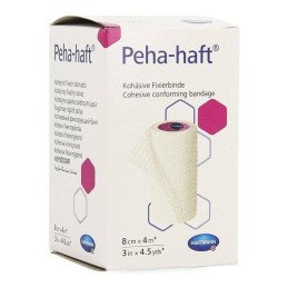 HARTMANN Peha-haft® Latex-free Bande de fixation 8 cm x 4 m