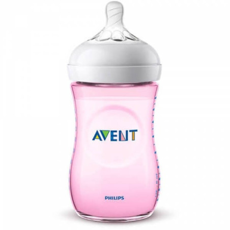 AVENT Biberon Natural ROSE 260 ML