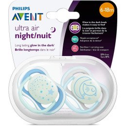 Avent Sucette Ultra Air Night 0-6 Mois