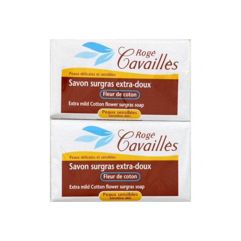 Rogé Cavaillès Savon parfumé fleur de coton 250 g x 2