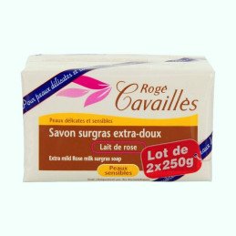Rogé Cavaillès Savon parfumé lait de rose 250 g x 2