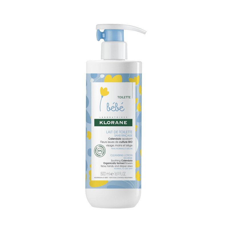 Klorane Bébé LAIT DE TOILETTE au Calendula 500 ML