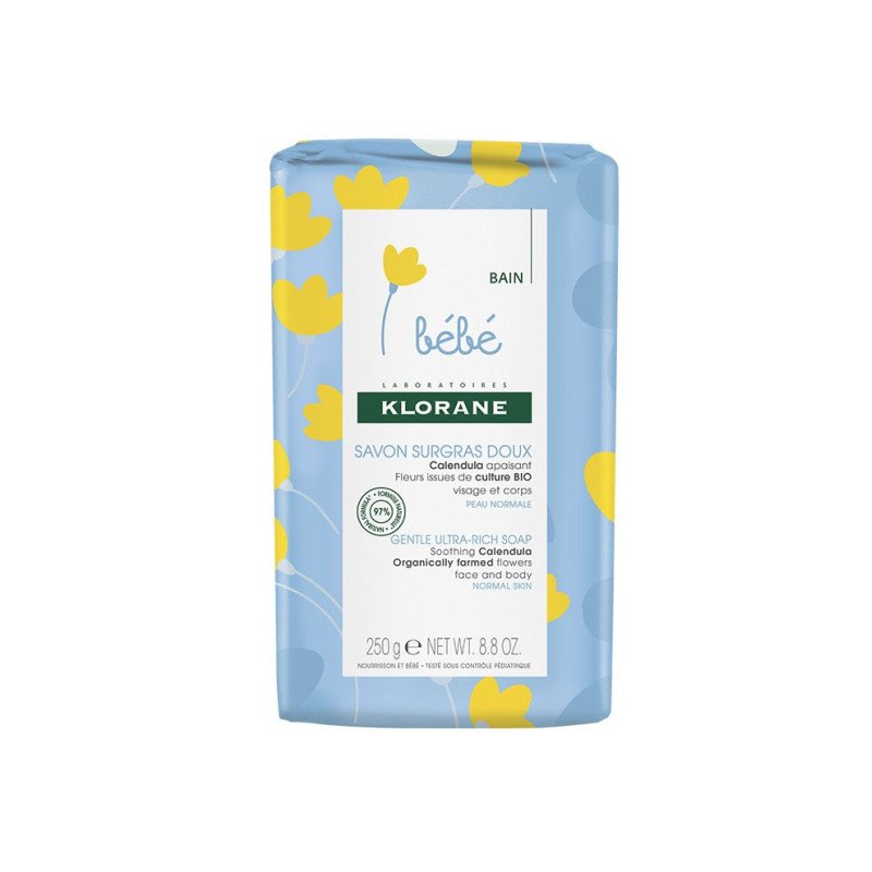 Klorane Bébé Savon Surgras au Calendula 250 G