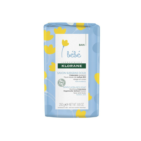 Klorane Bébé Savon Surgras au Calendula 250 G