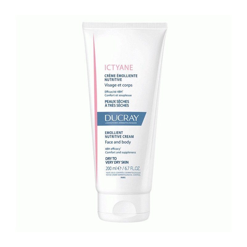 DUCRAY ICTYANE CRÈME ÉMOLLIENTE NUTRITIVE VISAGE ET CORPS 200 ML