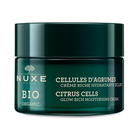 NUXE BIO ORGANIC CRÈME RICHE HYDRATANTE ÉCLAT CELLULES D'AGRUMES 50 ML