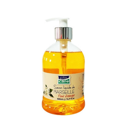 PRIMCARE SAVON LIQUIDE DE MARSEILLE FLEUR D'ORANGER 500 ML