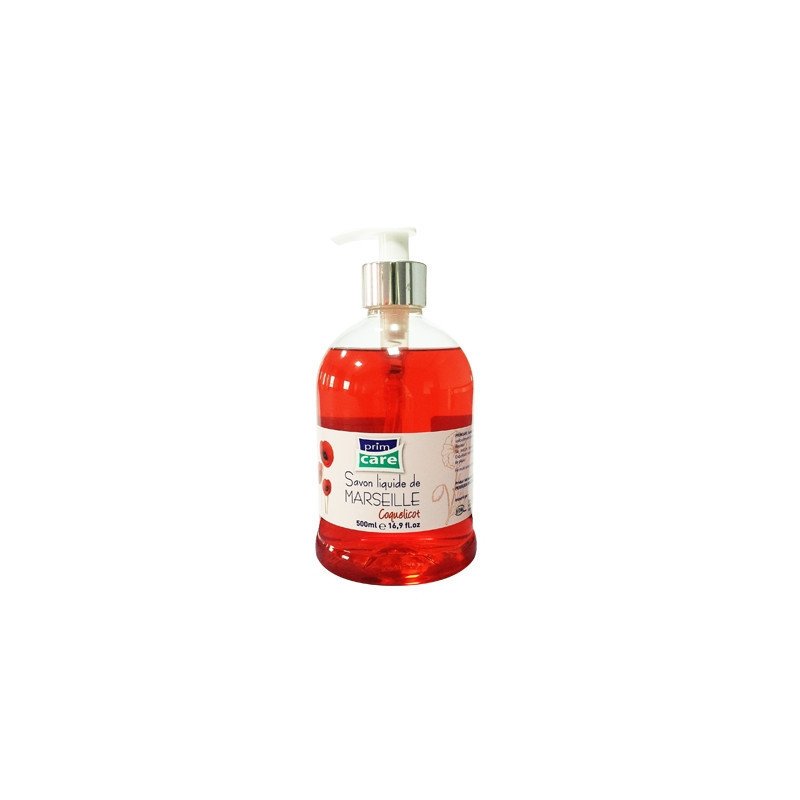 PRIMCARE SAVON LIQUIDE DE MARSEILLE COQUELICOT 500 ML