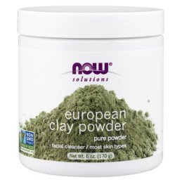 NOW SOLUTIONS Nettoyant Visage Poudre d'argile européenne 170 G