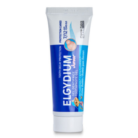 ELGYDIUM JUNIOR BUBBLE GUM DENTIFRICE 7 - 12 ANS