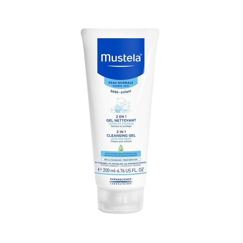 Mustela 2 en 1 Bébé Cheveux & Corps 200 ML