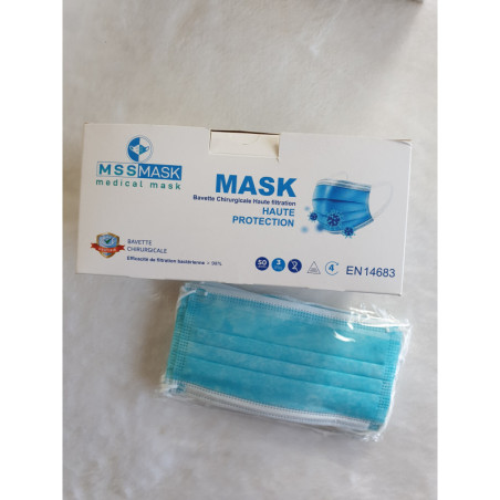 MSS Mask Masque médical Haute protection Boîte de 50 Unités