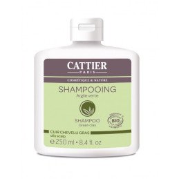 Cattier Shampooing à l'argile verte cheveux gras 250 ml