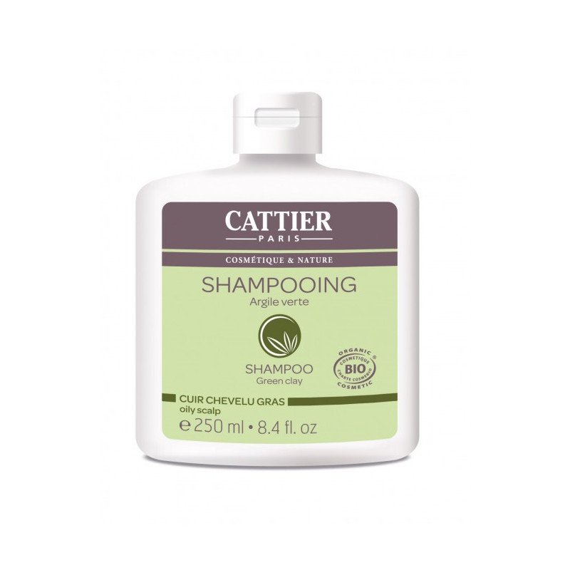 Cattier Shampooing à l'argile verte cheveux gras 250 ml