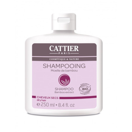 Cattier Shampooing à la Moelle de Bambou cheveux secs 250 ml