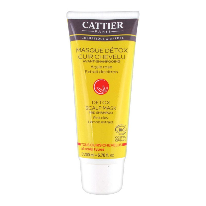 Cattier Masque détox cuir chevelu 200 ml