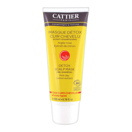 Cattier Masque détox cuir chevelu 200 ml