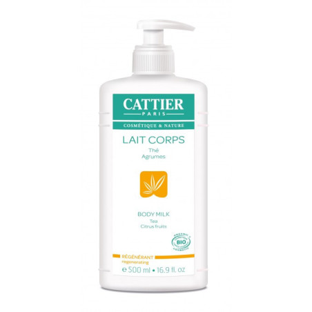Cattier Lait Corps Régénerant Thé Agrumes 500 ml