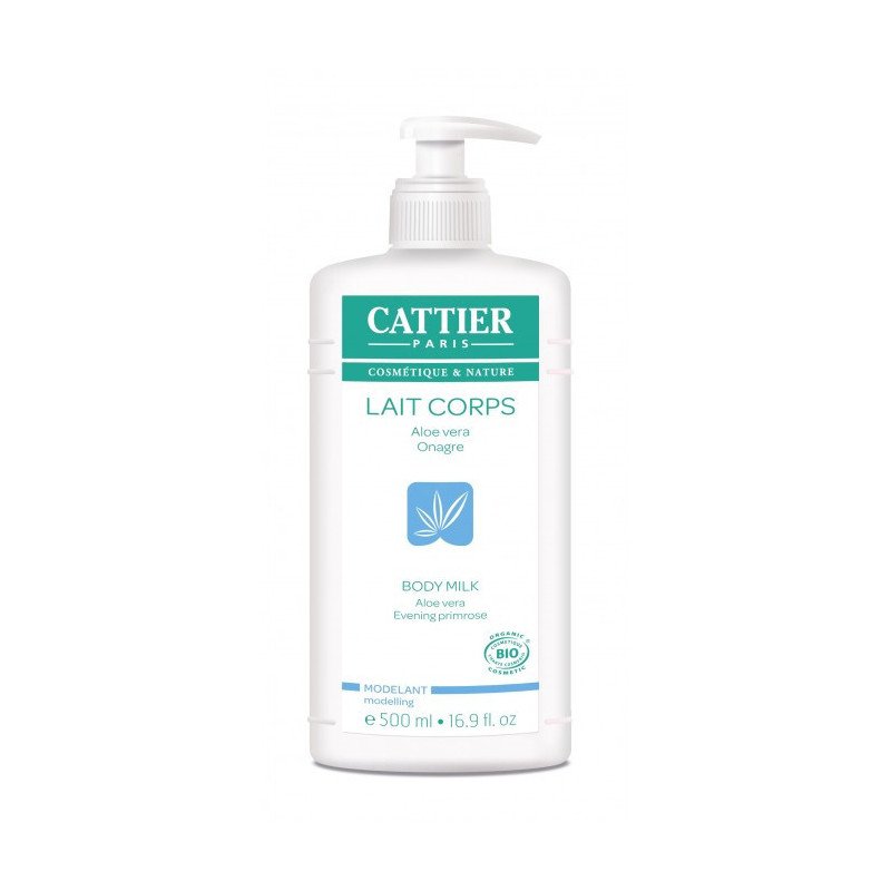 Cattier Lait Corps Modelant Aloe Vera Onagre 500 ml