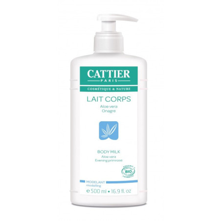 Cattier Lait Corps Modelant Aloe Vera Onagre 500 ml