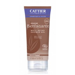 Cattier Gel Douche Bienfaisante Sans Sulfates Crème caramel 200 ml