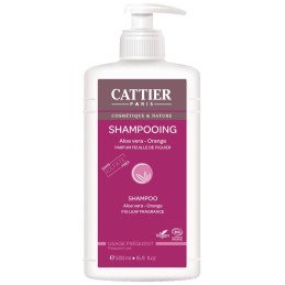 Cattier Shampooing Aloe Vera Orange sans Sulfates 500 ml