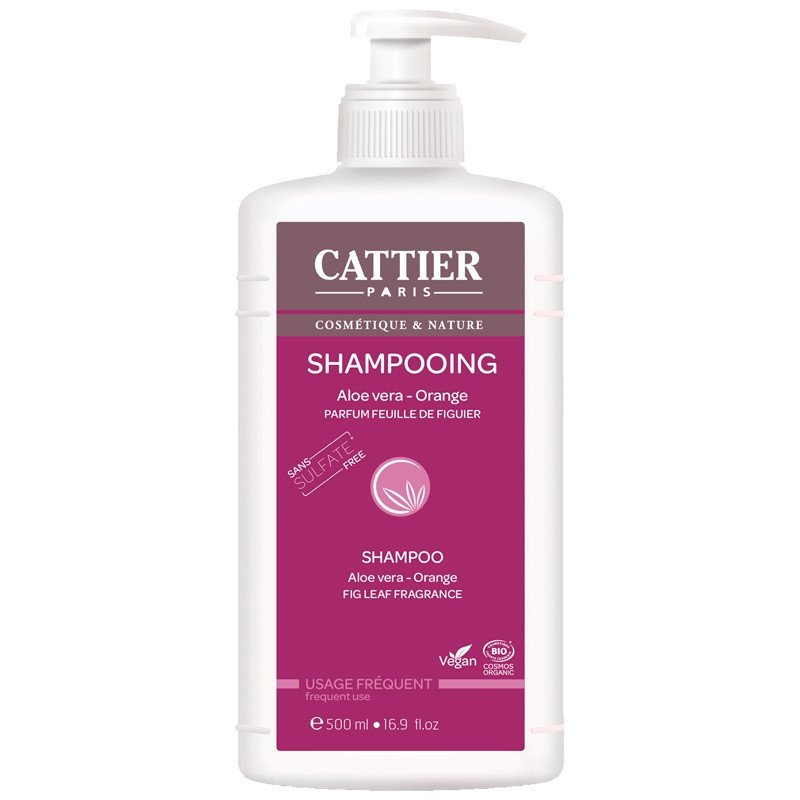 Cattier Shampooing Aloe Vera Orange sans Sulfates 500 ml