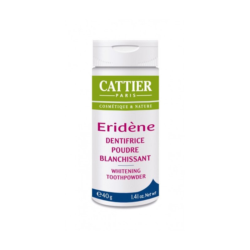 Cattier Eridène Dentifrice Poudre Blanchissante 40 g