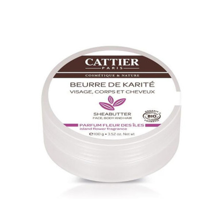 Cattier Beurre de Karité Fleur des îles 100 g