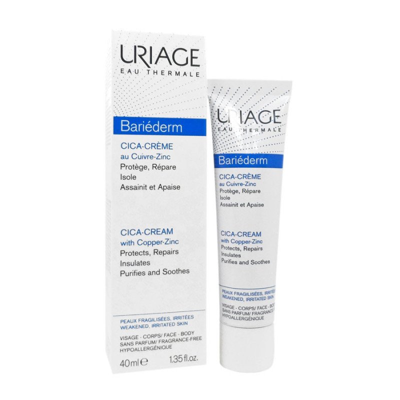 URIAGE BARIEDERM CICA CRÈME RÉPARATRICE AU CUIVRE-ZINC 40 ML