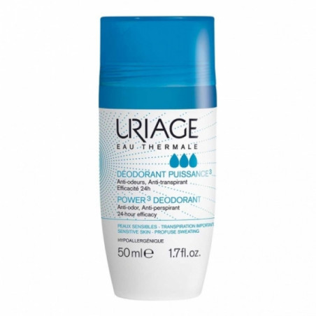 URIAGE Déodorant Puissance 3 Roll On Peaux Sensibles 50 ml