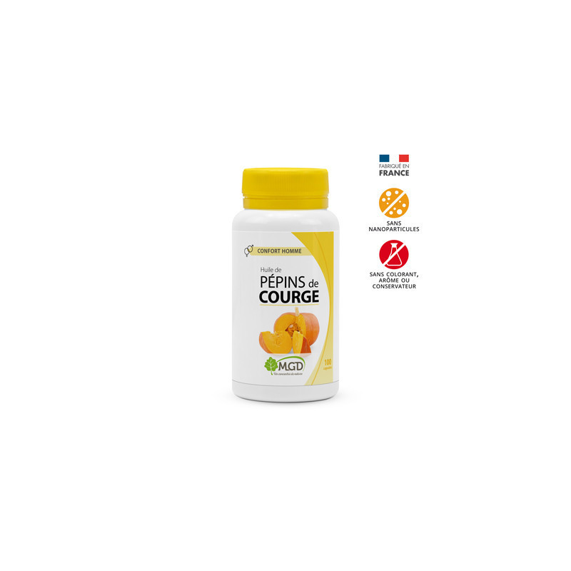 MGD Nature HUILE DE PÉPINS DE COURGE 100 CAPSULES