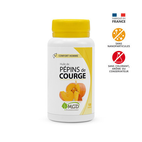 MGD Nature HUILE DE PÉPINS DE COURGE 100 CAPSULES
