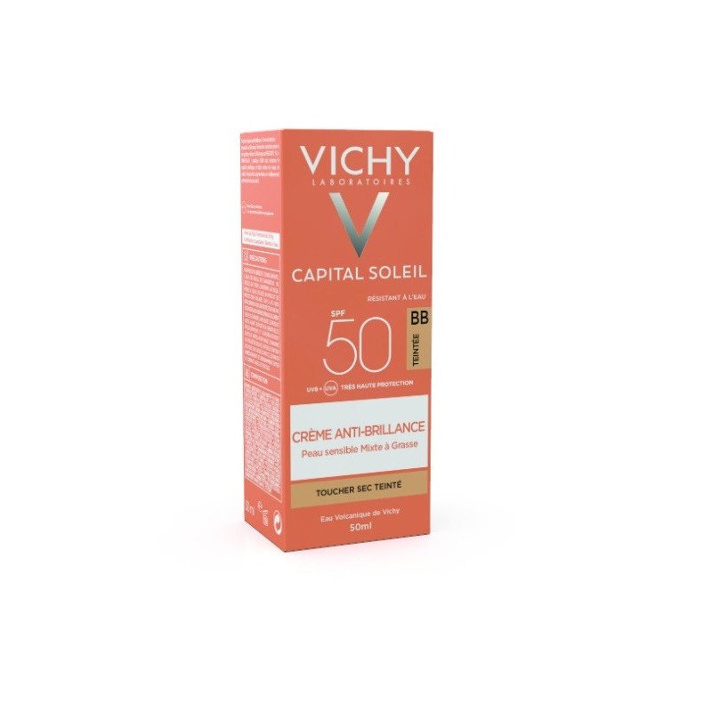 Vichy Capital Soleil BB Crème Anti-Brillance Toucher Sec Teintée SPF 50+ 50 ml