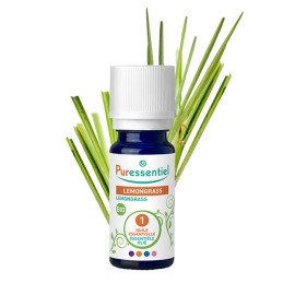 PURESSENTIEL HUILE ESSENTIELLE LEMONGRASS BIO 10 ML